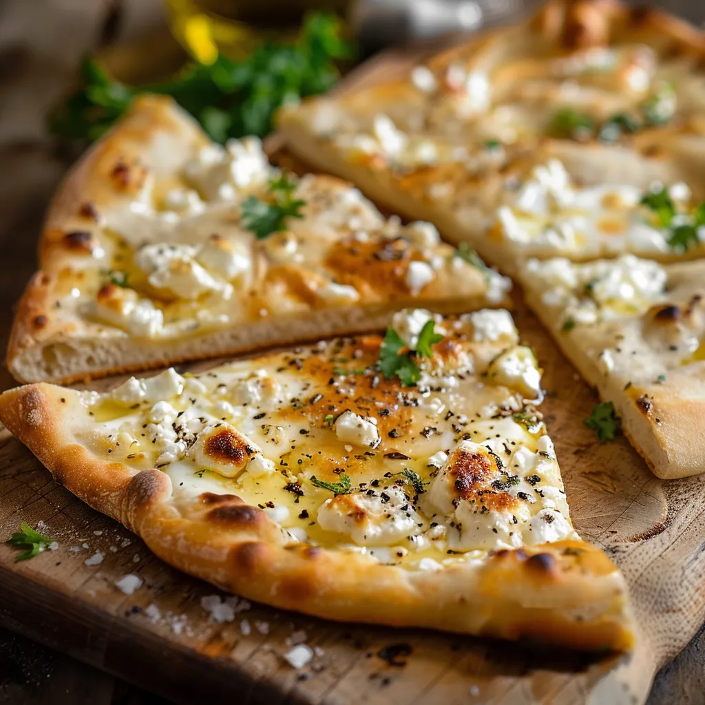Delicious cottage cheese flatbreads showcasing a rustic, appetizing appearance on a neutral background.