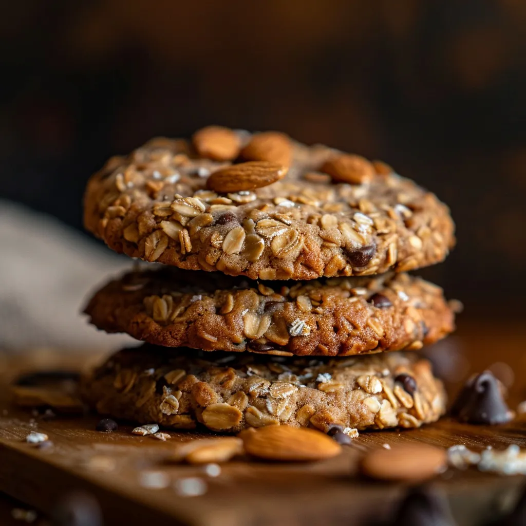 Delicious protein-packed Greek yogurt cookie featuring a golden-brown texture, highlighted by natural light.