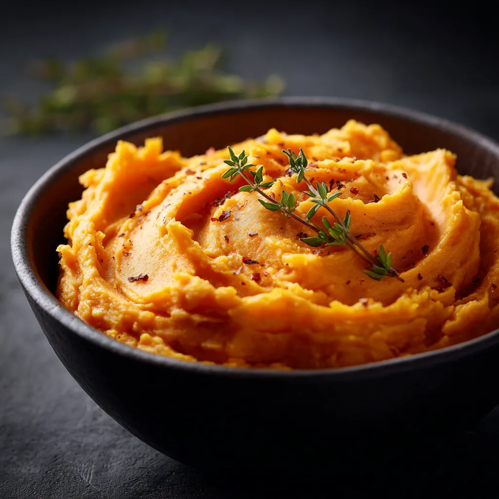 Crispy, caramelized sweet potatoes arranged beautifully on a plate, with soft shadows.
