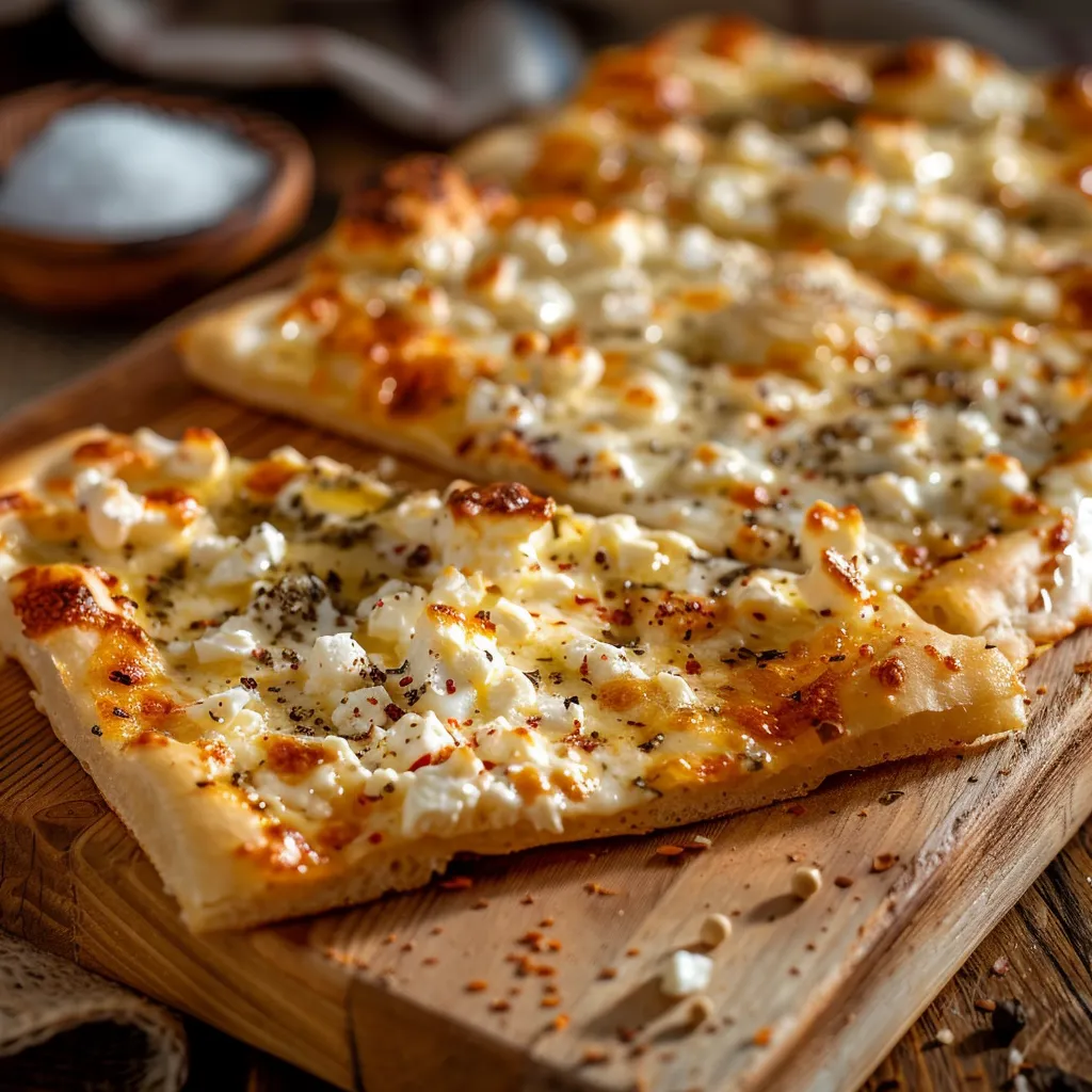 A stack of fluffy Cottage Cheese Flatbreads, showcasing their soft interior.