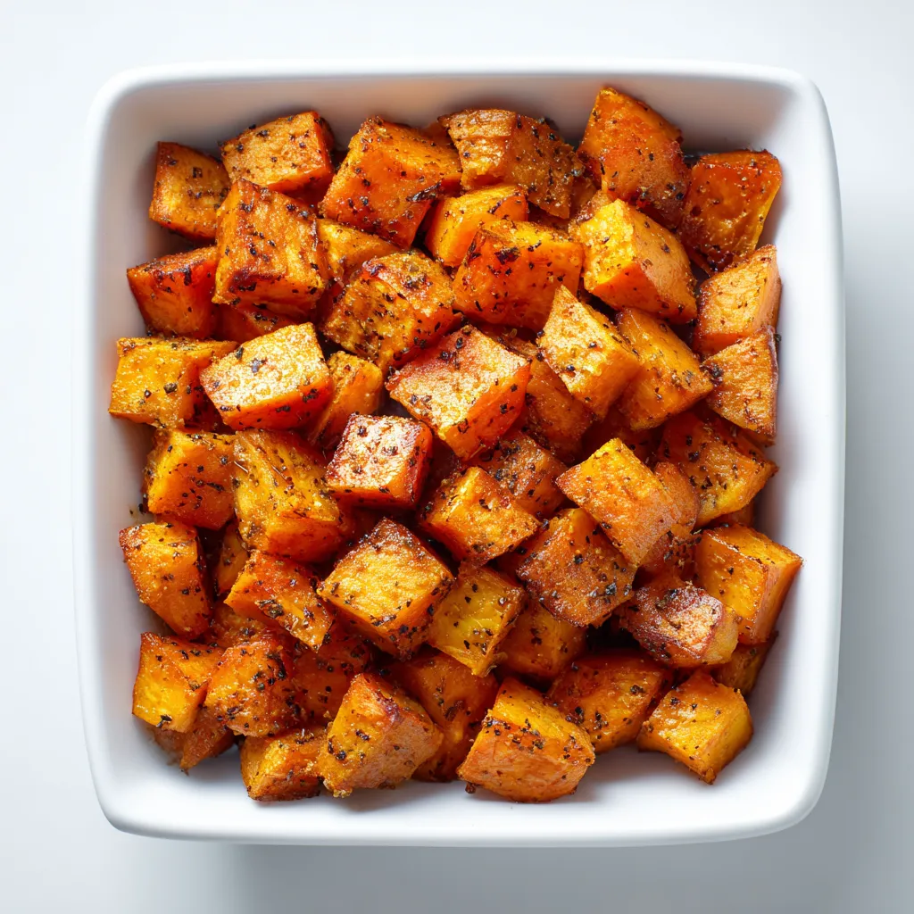 Deliciously cooked sweet potatoes featuring rich textures and a cozy background.