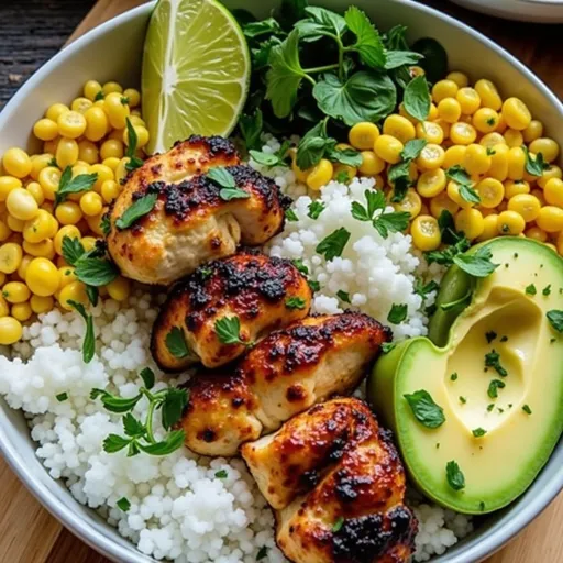 Close-up of grilled chicken kabobs with colorful vegetables on skewers.
