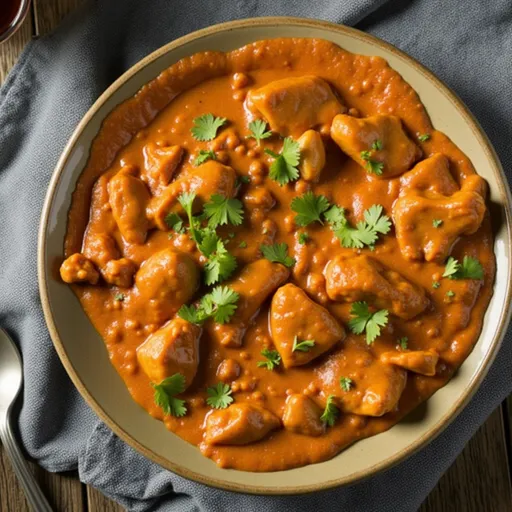 Delicious Chicken Tikka Masala served in a bowl, showcasing tender chicken pieces and creamy sauce.