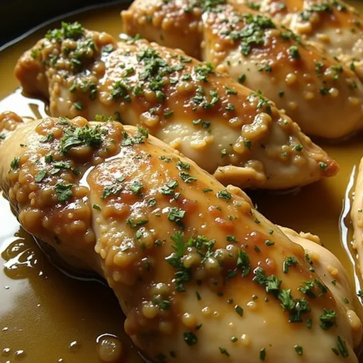 A delicious serving of Instant Pot chicken highlighted by natural lighting.