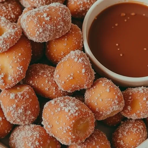 Deliciously crispy Healthy Air Fryer Churro Bites arranged on a rustic plate, showcasing their texture.