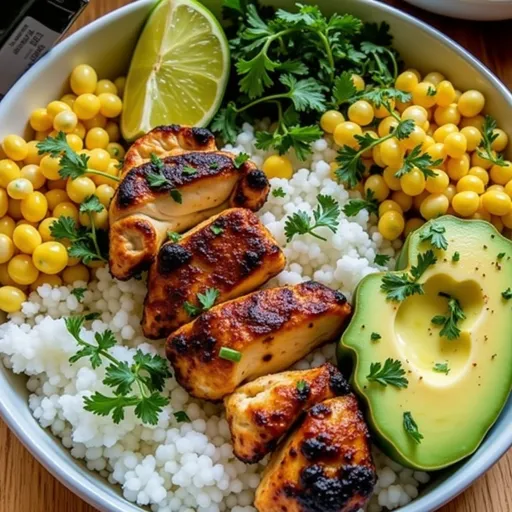 Delicious chicken kabobs with peppers, onions, and tomatoes, beautifully arranged.