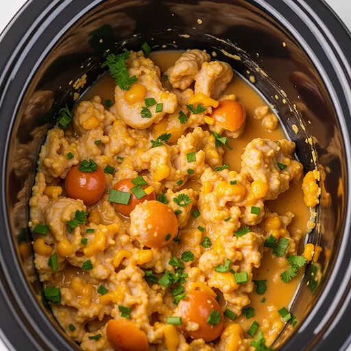 Delicious, cheesy Crab Dip served warm in a Crockpot, showcasing rich textures and ingredients.