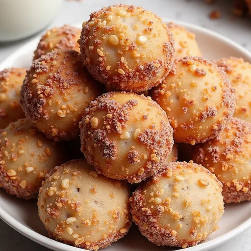 Three delicious banana bites with a smooth peanut butter coating and granola topping.