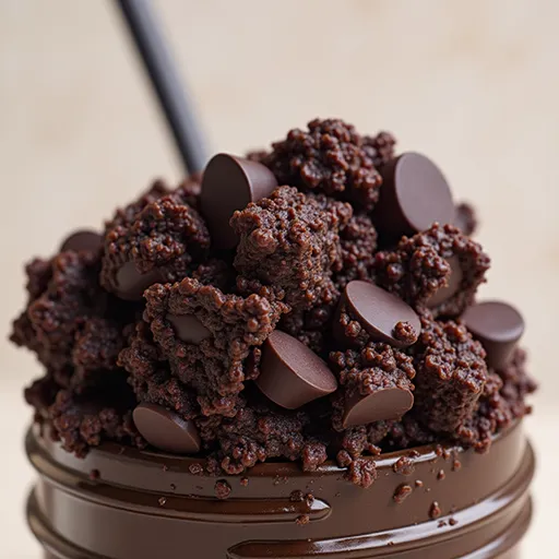 Delicious peanut butter cornflake bars on a plate, showcasing their texture and glossy chocolate topping.