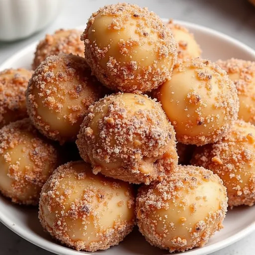 A plate of banana bites featuring peanut butter and granola, photographed in natural light.