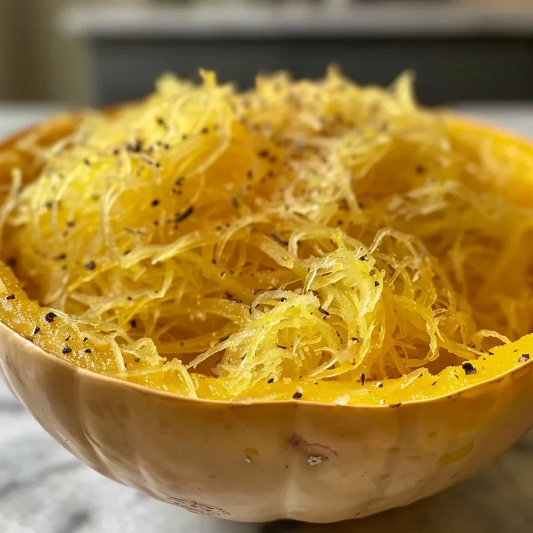 Close-up side view of a whole spaghetti squash on a wooden cutting board.