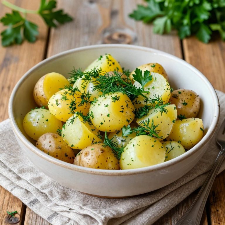 Amazing No-Mayo Potato Salad Recipe: Yukon Golds!