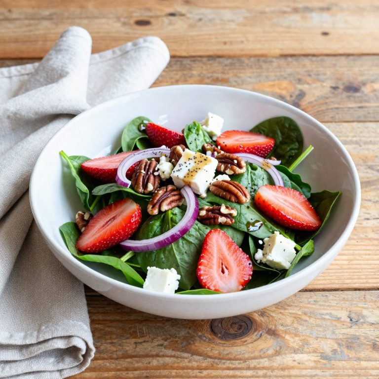 Fresh Strawberry Spinach Salad with Poppy Seed Dressing: A Deliciously Healthy Delight!