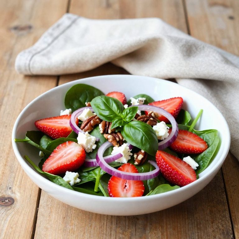 STRAWBERRY SPINACH SALAD with Balsamic Dressing – WonkyWonderful