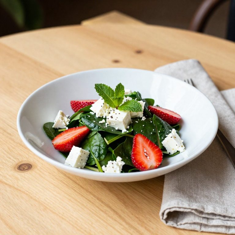 Strawberry Spinach Salad with Feta: A Refreshing Summer Dish