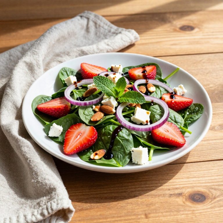Easy Strawberry Spinach Salad Recipe