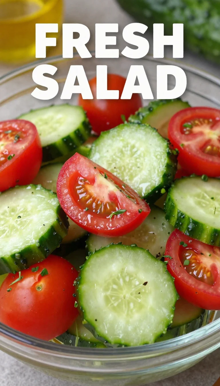 A fresh and colorful tomato salad with basil and mozzarella