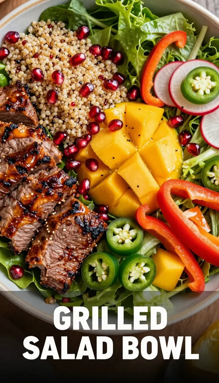 A vibrant bowl of Korean grilled beef bulgogi served with rice and vegetables