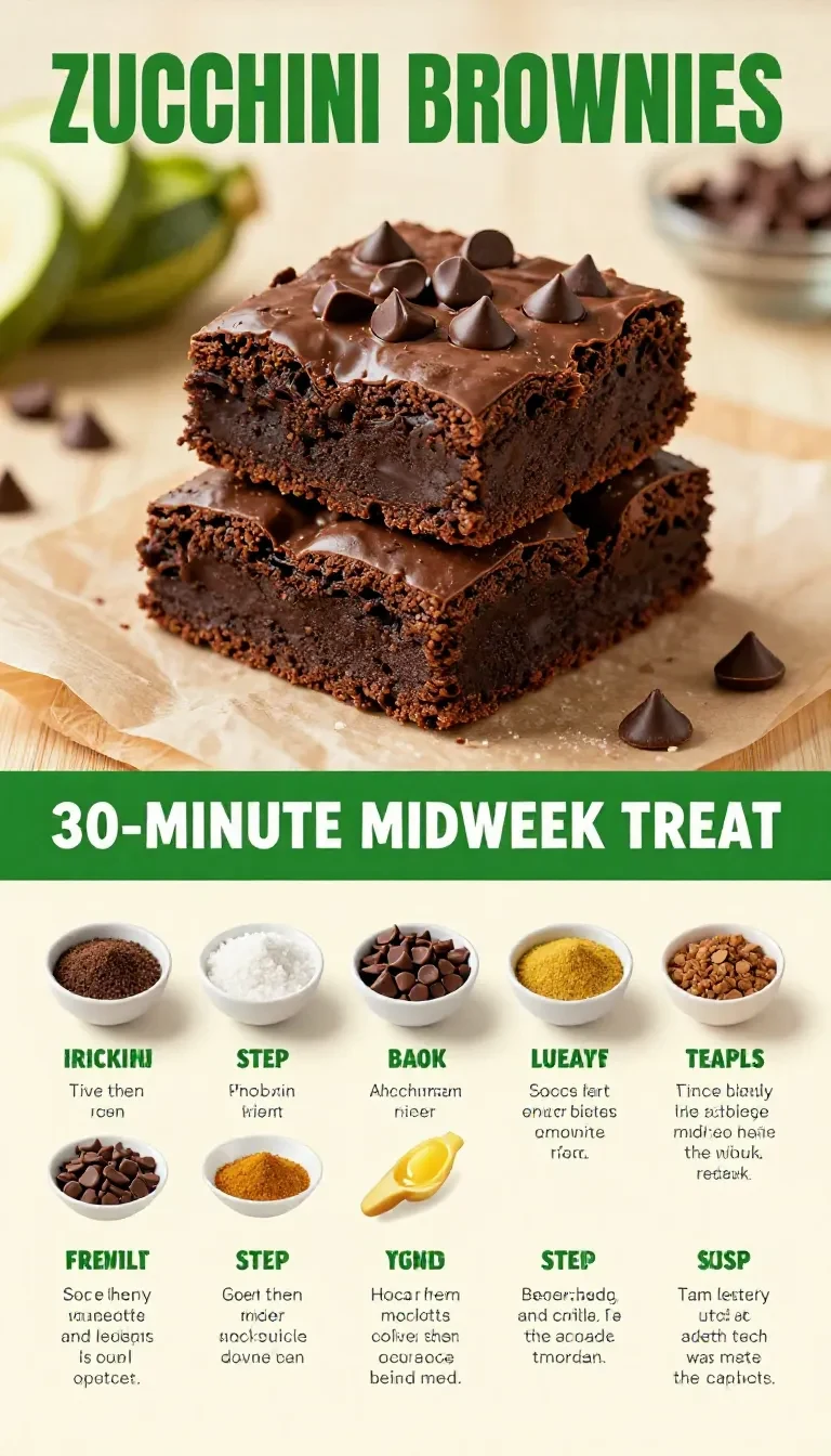 A plate of moist vegan zucchini brownies topped with a sprinkle of powdered sugar, perfect for kids.